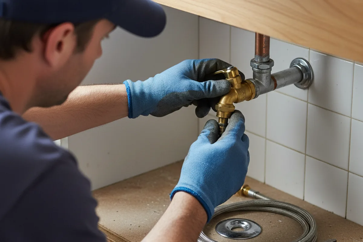 Shutoff valve and fitting work during Emergency Plumbing in Hilton Head Island